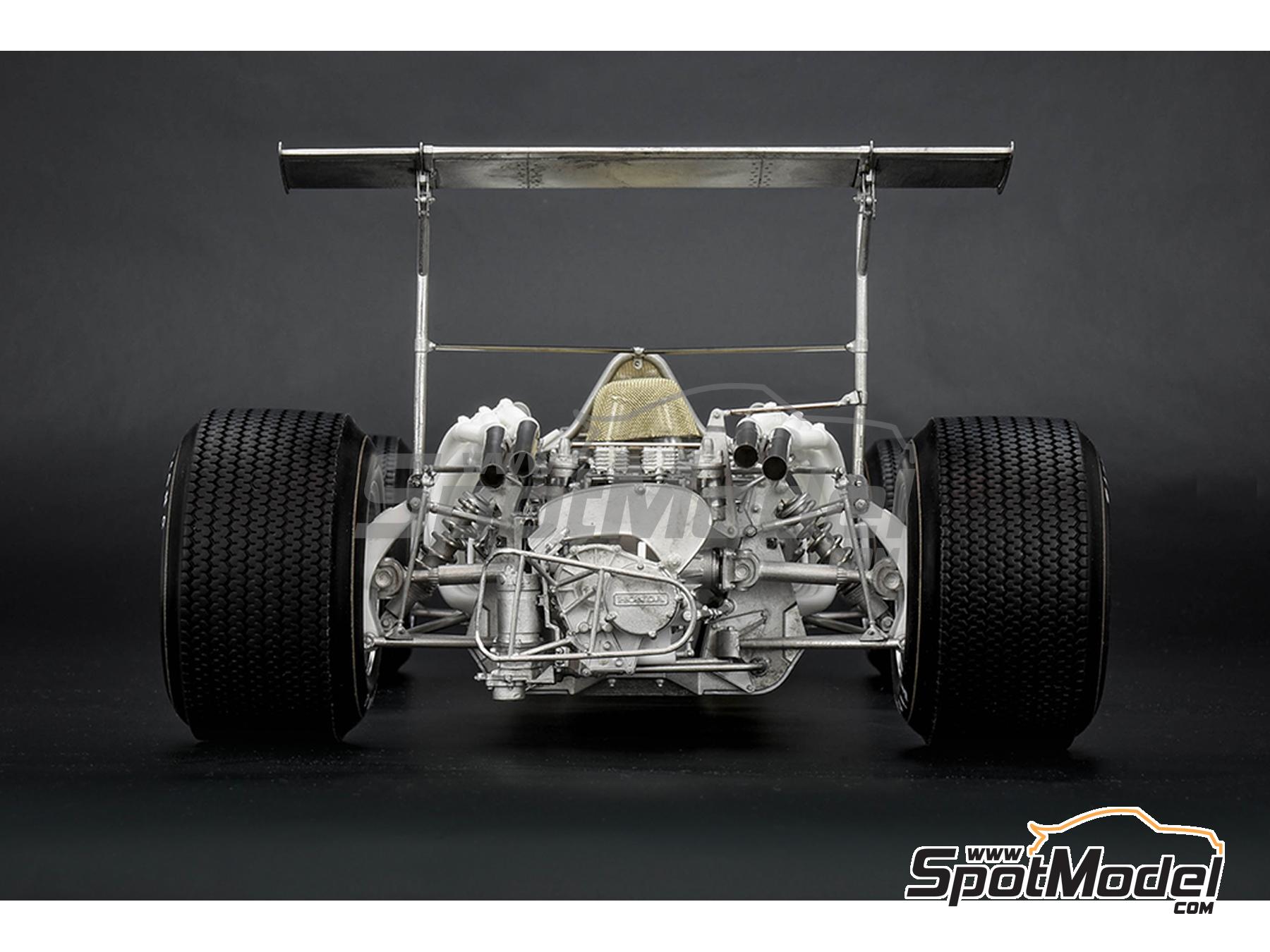 Honda RA301 Honda Racing Team - British Formula 1 Grand Prix 1968. Car  scale model kit in 1/12 scale manufactured by Model Factory Hiro (ref.  MFH-K828